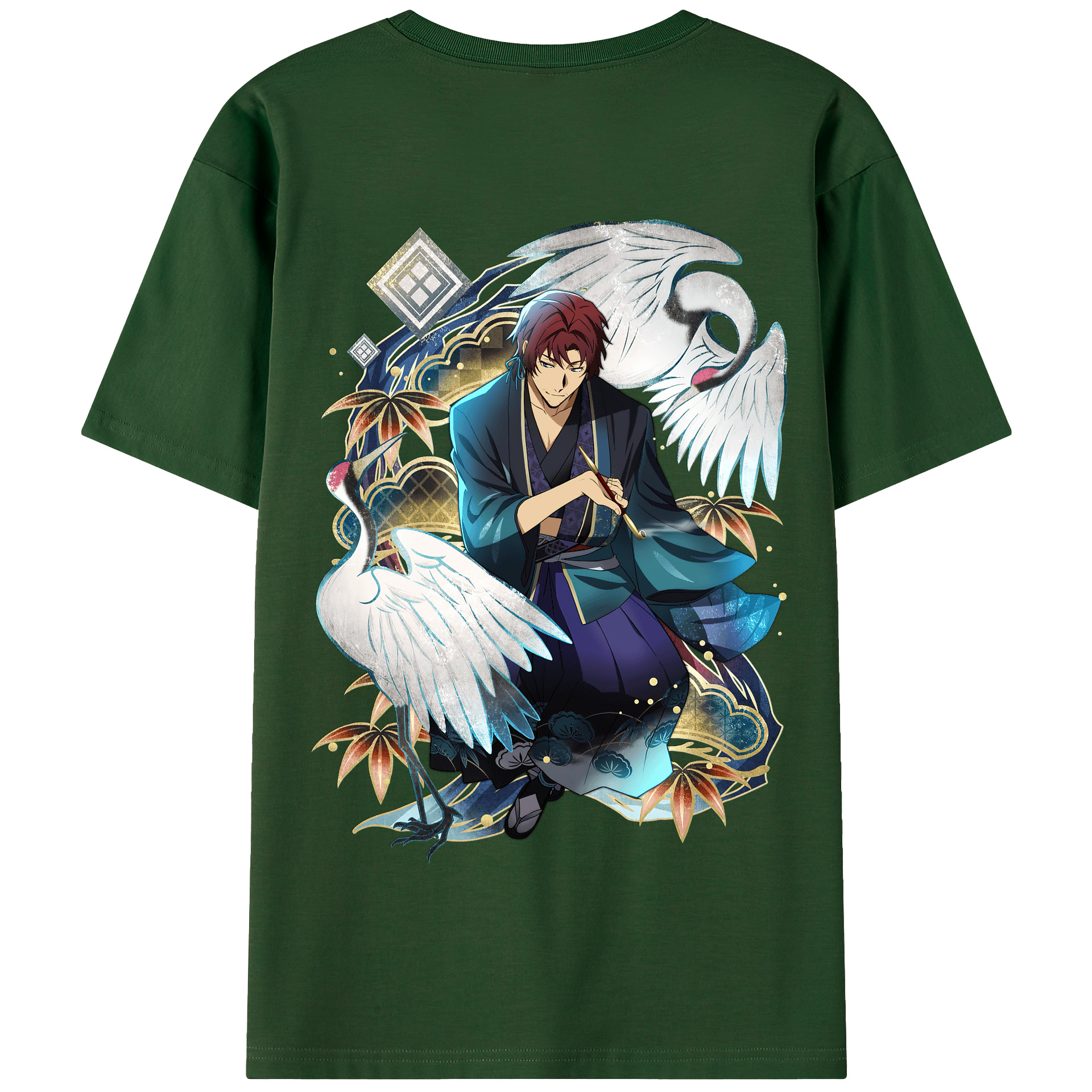 （画像用） 文豪ストレイドッグス Bungo Stray Dogs 綿100％半袖Tシャツ（背面プリント）
